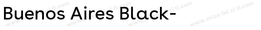 Buenos Aires Black字体转换